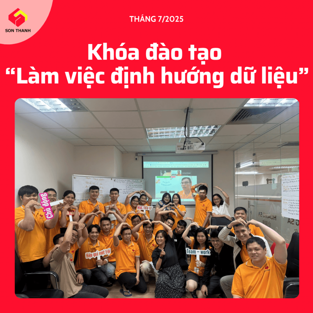 KHÓA ĐÀO TẠO "LÀM VIỆC ĐỊNH HƯỚNG DỮ LIỆU"