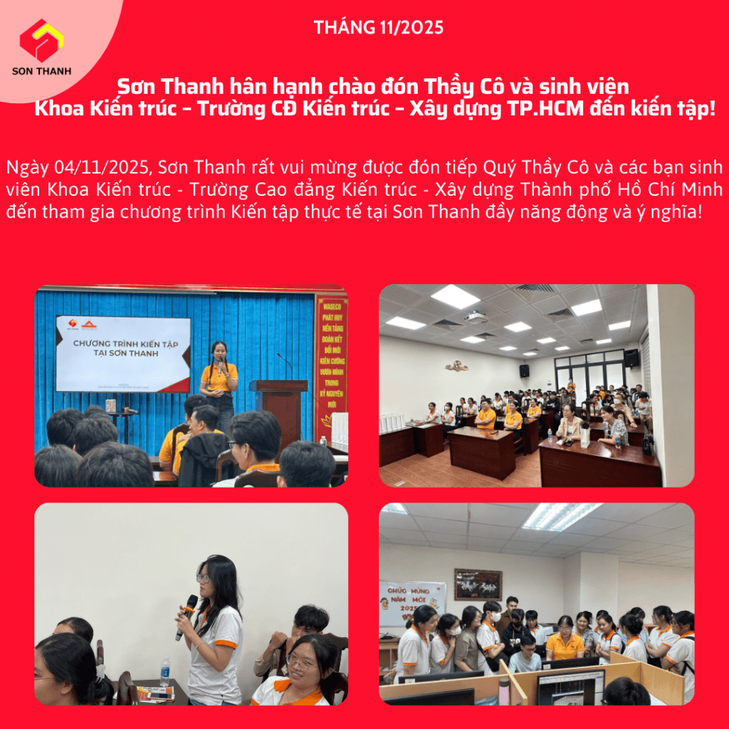 CHÀO ĐÓN THẦY CÔ VÀ SINH VIÊN TRƯỜNG CĐ KIẾN TRÚC – XÂY DỰNG TPHCM ĐẾN KIẾN TẬP