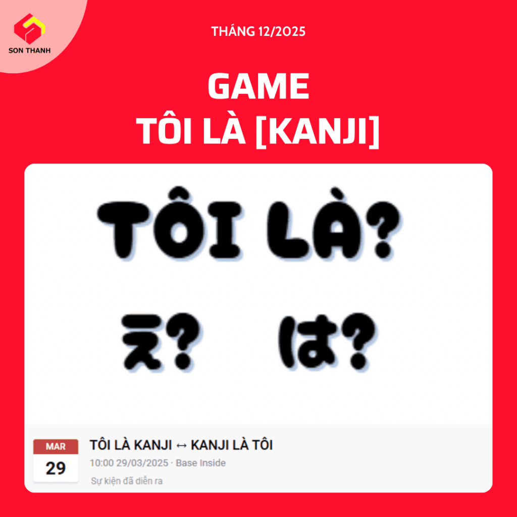 [GAME] TÔI LÀ [KANJI]